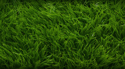 Lush green grass texture creates vibrant and natural background