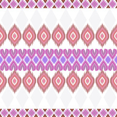 Ikat pattern design , Floral pixel art pattern, Textile business , Vector Images For printing on Fabric, Wallpaper, Carpet, Ceramics, etc.

