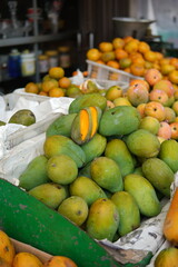 fresh fruits at traditional market