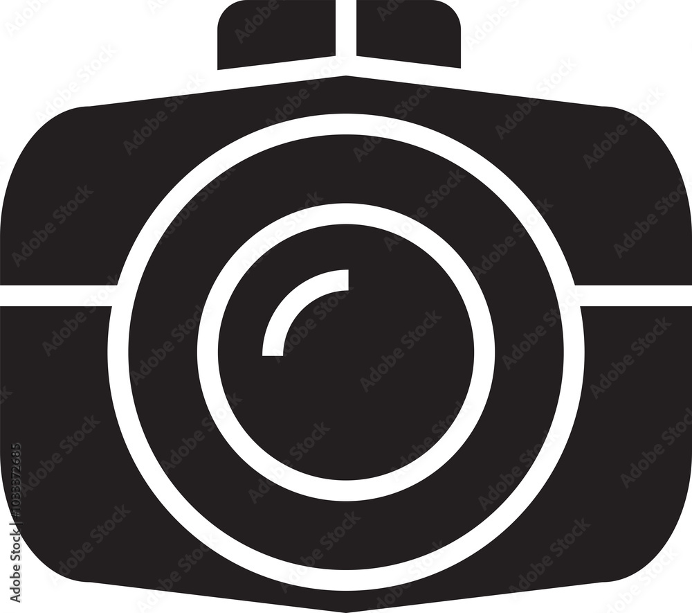 Poster Digital Camera Glyph Icon