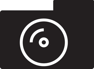 Digital Camera Glyph Icon