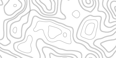 Topographic gradient line map. Abstract circle lines background. Abstract blank detailed topographic contour map. Background of the topographic map. Line topography map contour background