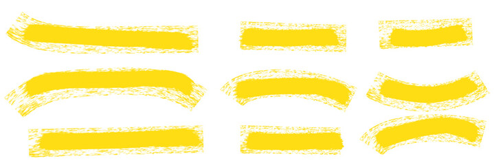 Obraz premium Brush strokes vector. Set of text boxes. Paintbrush collection. Grunge design elements. Brush texture banners. Painted round, circle, rectanglar, long and diagonal strokes