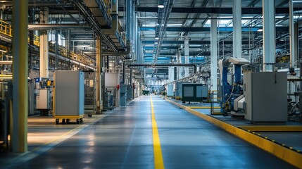 Industria. Interior of an Industrial Establishment with Factory Architecture