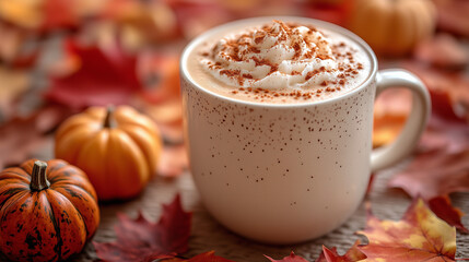 Vanilla latte, served in a stylish cup