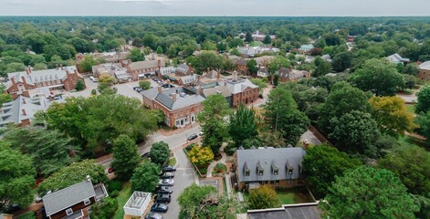 Colonial Williamsburg's Merchants Square, Williamsburg, Virginia, United States.