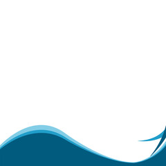 Obraz premium Abstract Modern Wavy Footer