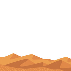 Desert Hill Landscape Illustration