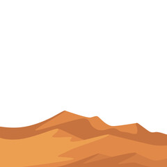 Desert Hill Landscape Illustration