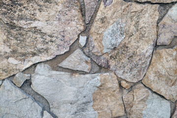 Natural Stone Wall Texture for Architectural Design and Background Use