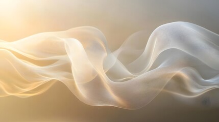 Obraz premium Light beams softly curving and flowing through the air in a gentle fluid motion