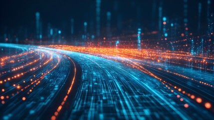 4. Business roadmap projected digitally with efficiency and expansion milestones highlighted, sleek futuristic interface, glowing lines 