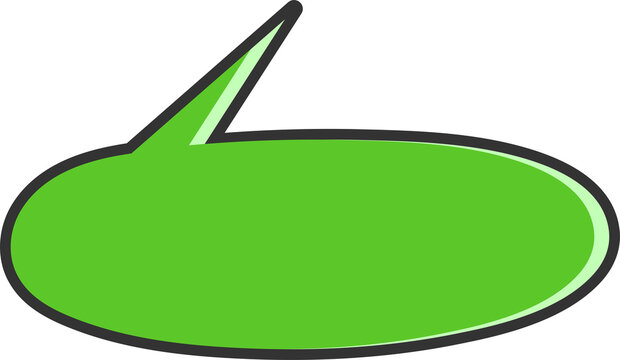 Green Speech Bubble Illustration