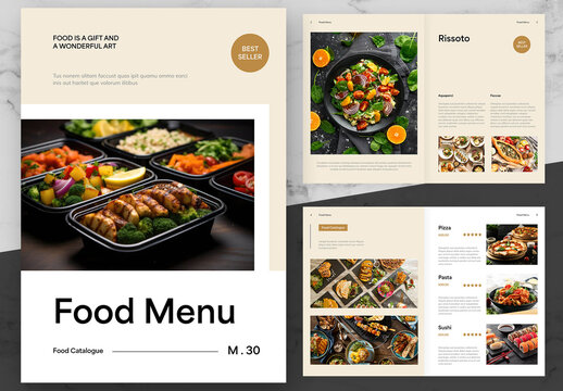 Cream And White Food Catalogue