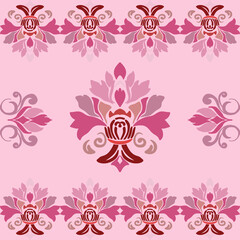 Abstract flora, Geometric Ethnic traditional seamless, Navajo Native American Indian, tribal, traditional, 
