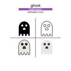Obraz premium Ghost, Halloween, mystery, spooky, horror and Scary Icon