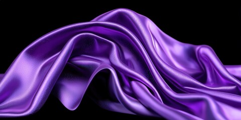Elegant Purple Silk Fabric Draped Background