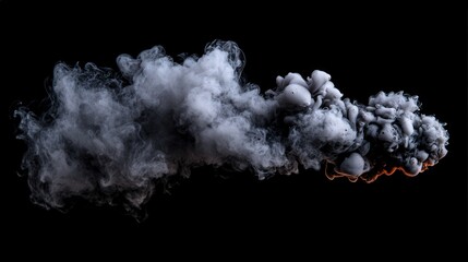 Abstract Smoke Effect  Grey Ink in Water  Artistic Background
