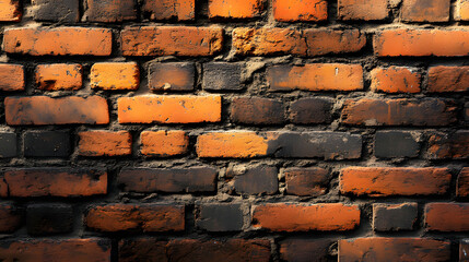 brick wall background. Generative AI