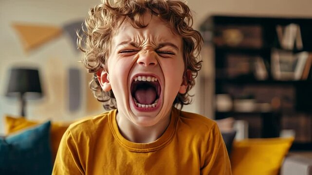Young Boy Screaming