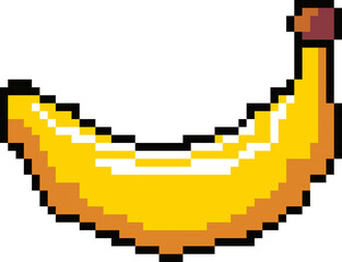 Pixelated Banana Graphic