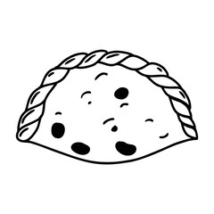 pastel snack from indonesia illustration