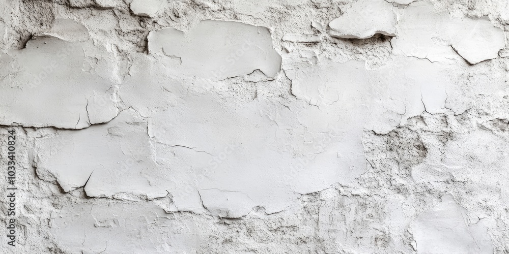 Poster wall background featuring empty space. aged and textured white stone backdrop with copyspace.