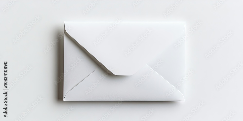 Aufkleber Create an envelope mail isolated on a white background.