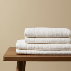 towels on the table