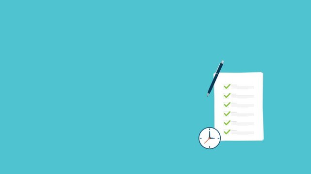 Meeting agenda. Reminder with a event list and schedule. Presentation with memo, Assignment target. Clipboard, checklist. Project task management and effective time.	