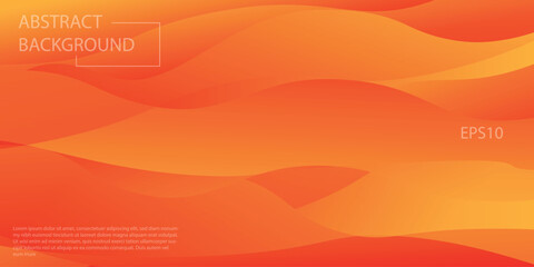 Abstract Background Orange wave for wallpaper, backdrop, etc. VECTOR eps10