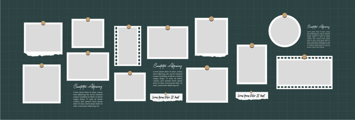 Pictures or photos frame collage layout abstract photo frames and digital photo wall template