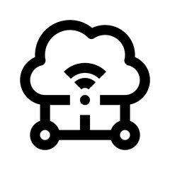Internet of Things Simple Line Icon. Single icon, line vector icon