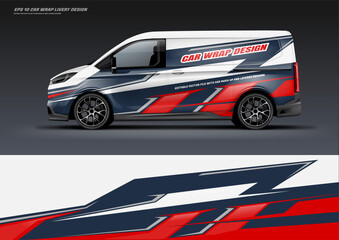 Sporty van wrap car wrap livery design foe universal medium van vector eps10 ready print printable file © liveryworks