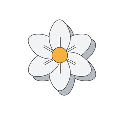 Retro Flower Illustration