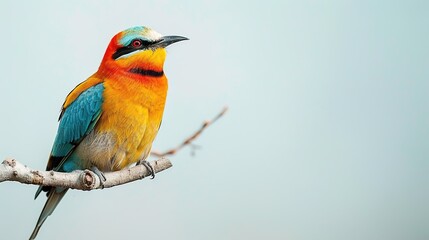 Obraz premium A Bird on White Background Image - a graceful and captivating visual. The bird on a pure white backdrop creates an enchanting and elegant scene.