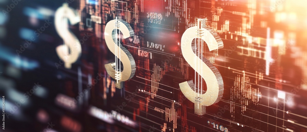 Poster create a visualization of financial themes for enhanced download performance in digital assets