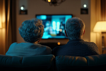 People watch a movie together