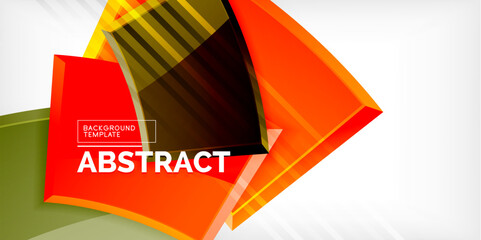 Vector abstract color geometric shapes. Illustration For Wallpaper, Banner, Background, Card, Book Illustration, landing page