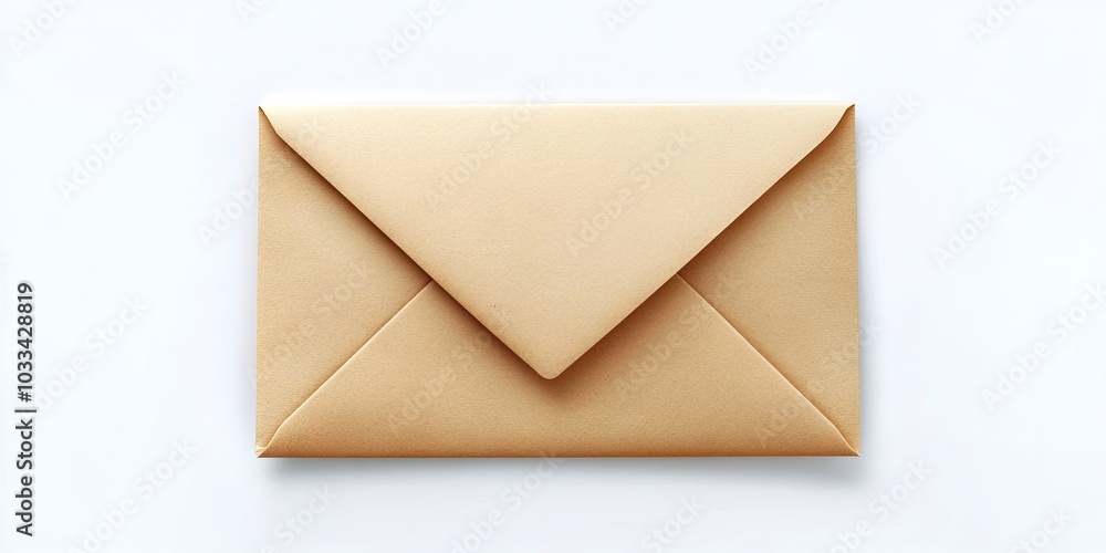 Poster Create an envelope mail isolated on a white background.