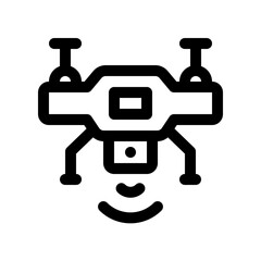 Drone Line Icon. Single icon, line vector icon