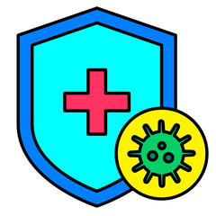 Obraz premium Antibacterial Icon, Medicine, health, Bactery