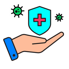 Antibacterial Icon, Medicine, health, Bactery