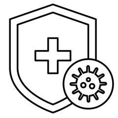 Obraz premium Antibacterial Icon, Medicine, health, Bactery