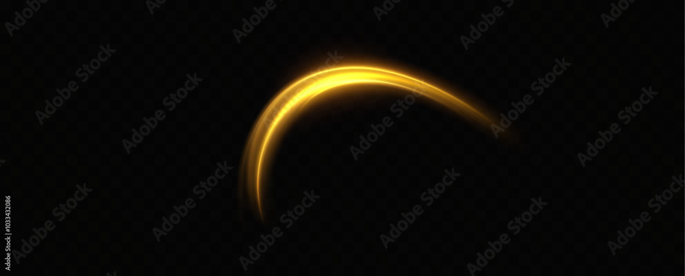 Aufkleber shiny vortex rings shimmer on a transparent background. sparkling circles with light effect. light c