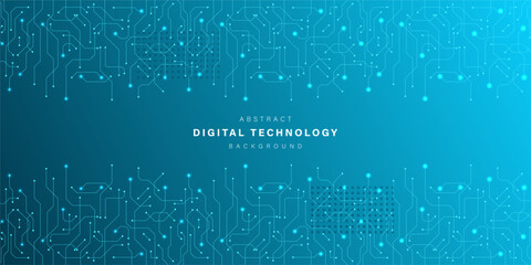 Blue abstract technology background. business technology communication. Hi tech digital connection. high tech. science. modern technology business concept. futuristic background. vector illustration