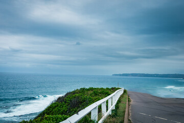 Obraz premium Newcastle Memorial Walk is a breathtaking 450m coastal walkway