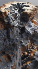 Craft dynamic 3D models of mineral deposits, showcasing the geological formations and ore bodies targeted for extraction