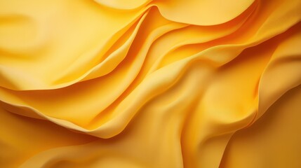 Obraz premium This image features a vibrant yellow fabric artfully draped into soft folds and curves, exuding warmth and a feeling of softness. Ideal for design inspiration.