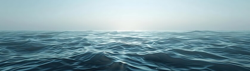 Fototapeta premium Create a serene minimalist ocean scene demonstrating environmental stewardship through drone photography Emphasize the vastness of the sea